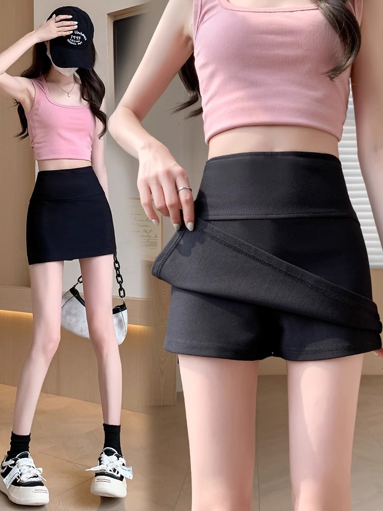 Picture of Side Split Yoga Culottes Women's Autumn 2024 New Anti-running Light Slimming Sheath Skirt A- shaped Sports Skirt