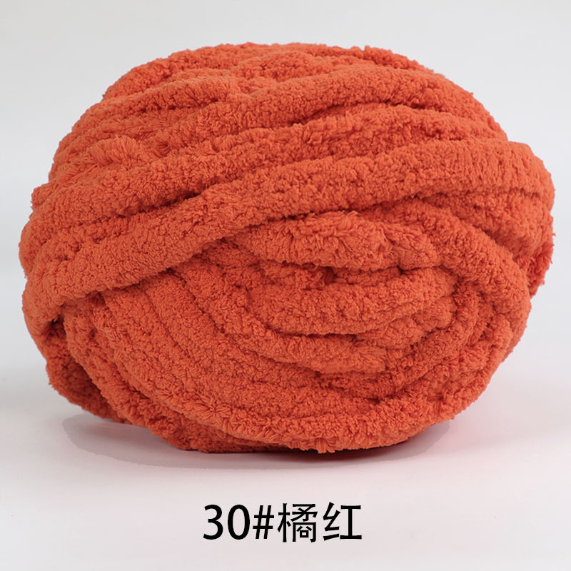 Picture of Thick ice strip wool cat tail thread sausage yarn ice island wool hook bag cushion soft finger knitted blanket cat nest thread