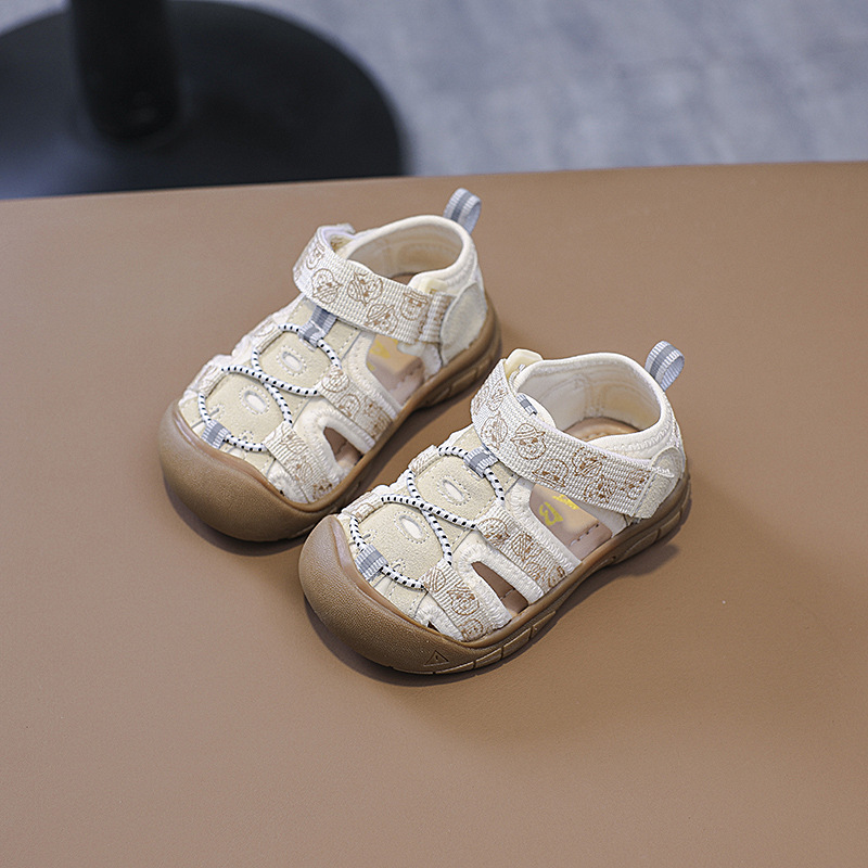 [15 -- 30] boys baotou hollow zebra sandals fashion girls outdoor beach shoes baby toddler shoes