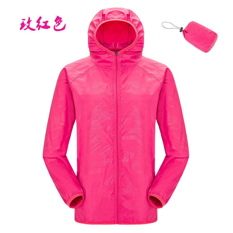 Picture of Factory wholesale outdoor skin windbreaker men's sunscreen clothing women's logo thin coat waterproof printing group building clothing