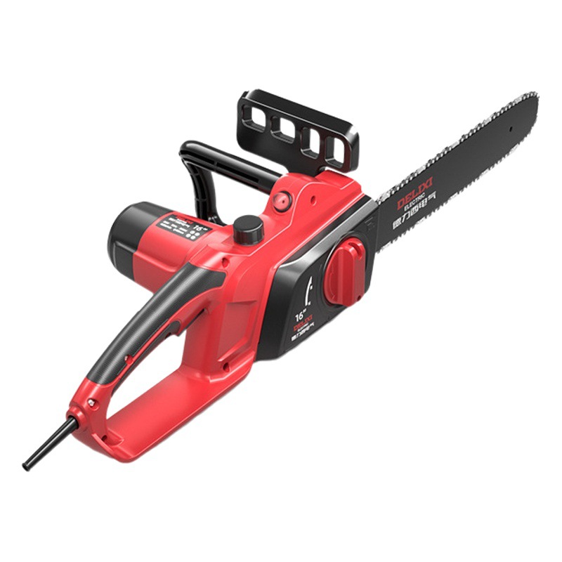 Delixi electric electric saw household small 220V plug-in logging chain saw electric hand-held cutting wood saw firewood