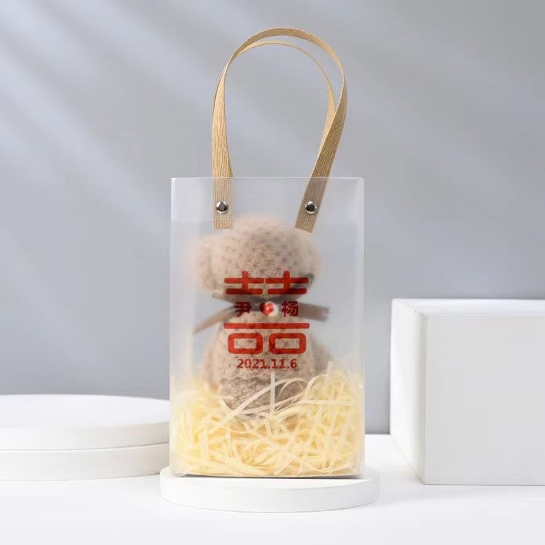 Picture of Bear Towel Wedding Accompanying Gift Big Happy Shop Small Square Towel Bridesmaid Return Gift Wedding Coral Fleece Towel