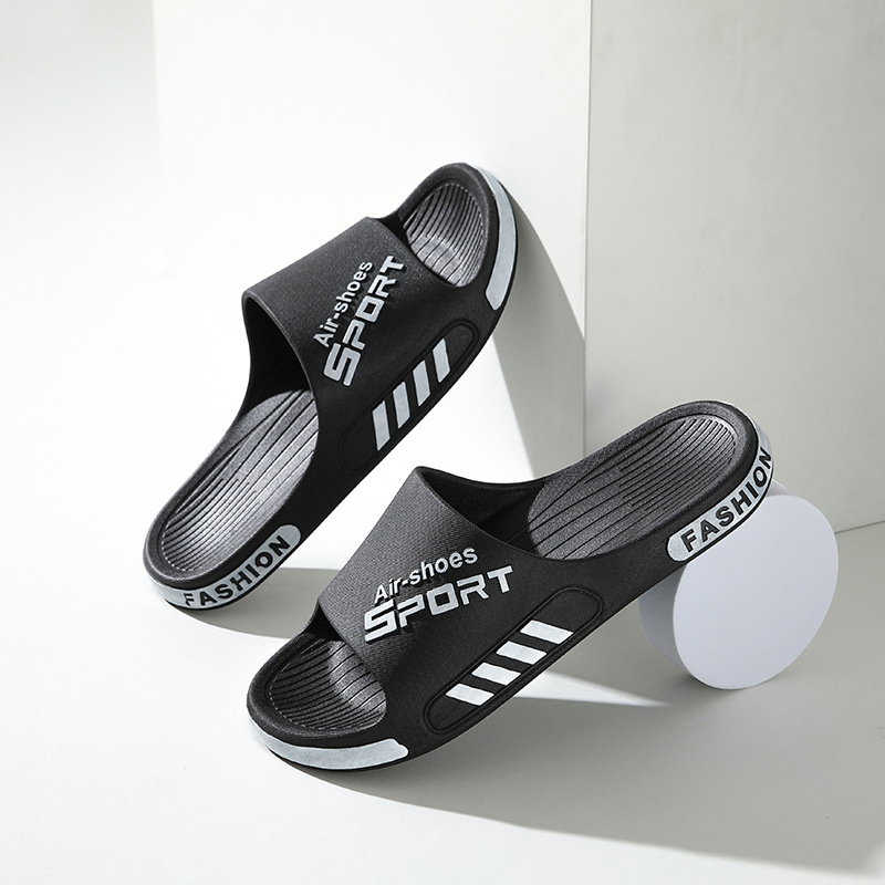Picture of plus size Sandals and Slippers for Men and Women Outdoor Wear Indoor Home Ins Men's Non-Slip Sandals and Slippers for Students Couple Men's Trendy