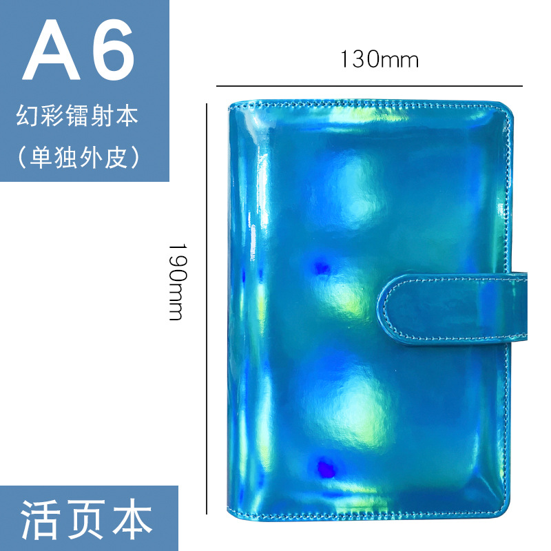 Picture of Foreign trade for colorful laser Macaron loose-leaf notebook a6 notepad creative trend notebook wholesale