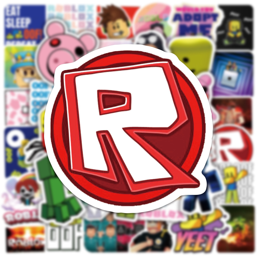 Picture of 50 pieces of ROBLOX graffiti stickers trolley case notebook cup waterproof stickers game stickers