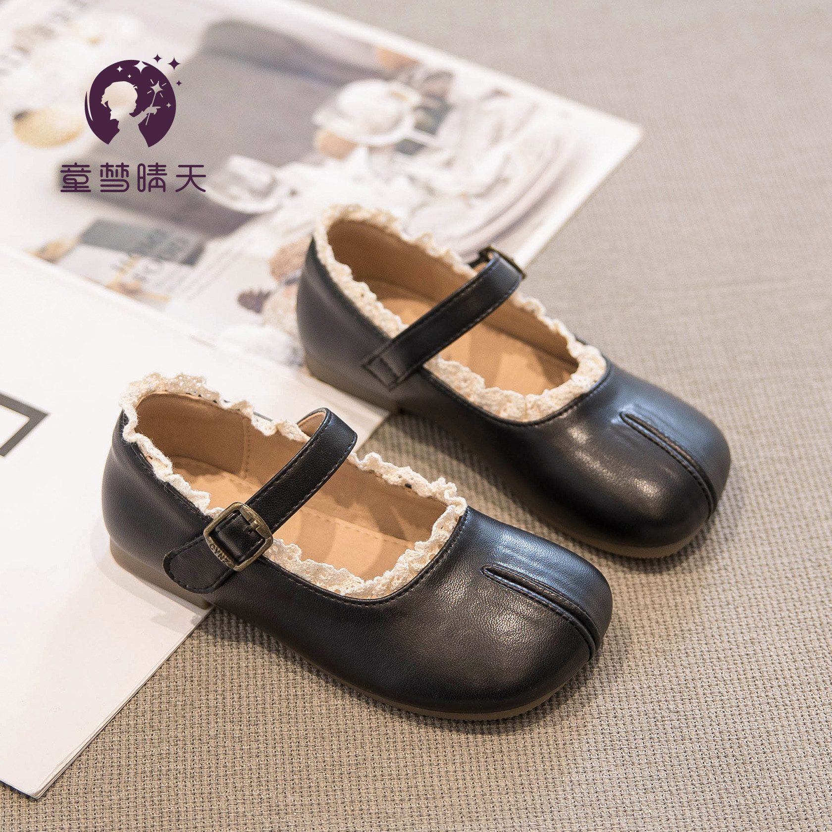 Picture of Girls' Small Leather Shoes 2025 New Autumn and Winter Kidsren's Shoes Small Fragrant Princess Shoes Spring & Fall Baby Girl Soft Sole Shoes
