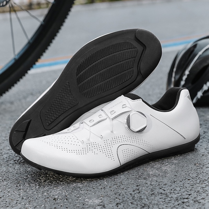 2025 New Indoor and Outdoor Lockless Cycling Shoes Men's Breathable Hardening Non-Lockless Bicycle Shoes Power-assisted Spinning