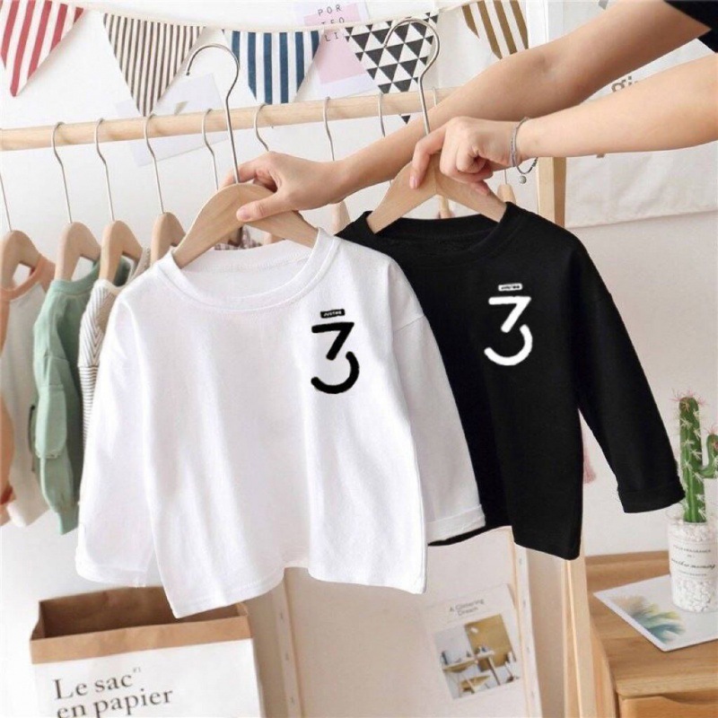 Picture of Spring and Autumn 2024 New Children's Cotton Long-sleeved T-shirt Children's Handsome Base Shirt Children's Inner Top