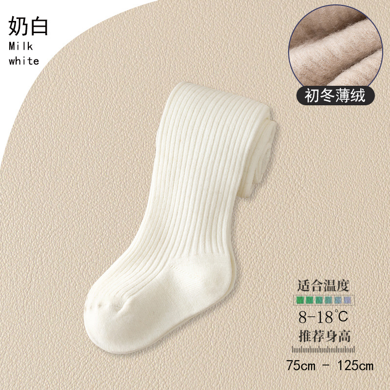 Picture of Autumn and winter thin velvet children's pantyhose girls' leggings padded cotton brushed children's leggings baby pants socks wholesale