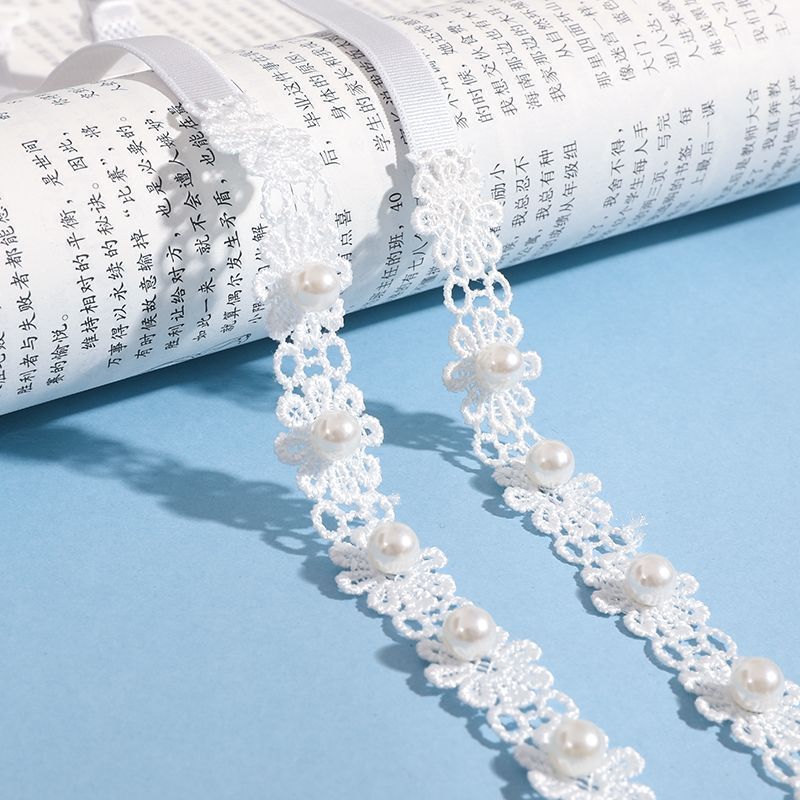 Picture of High-value pearl lace shoulder strap underwear strap off-line collar shoulder adjustable exposed transparent beautiful back bra strap