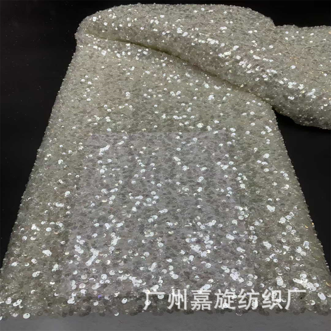 NEW Encrypted Bead Tube Sequins Bubble Beads Lace Fabric Fashion Women's Clothing Children's Clothing Performance Clothing Bag Lace Accessories