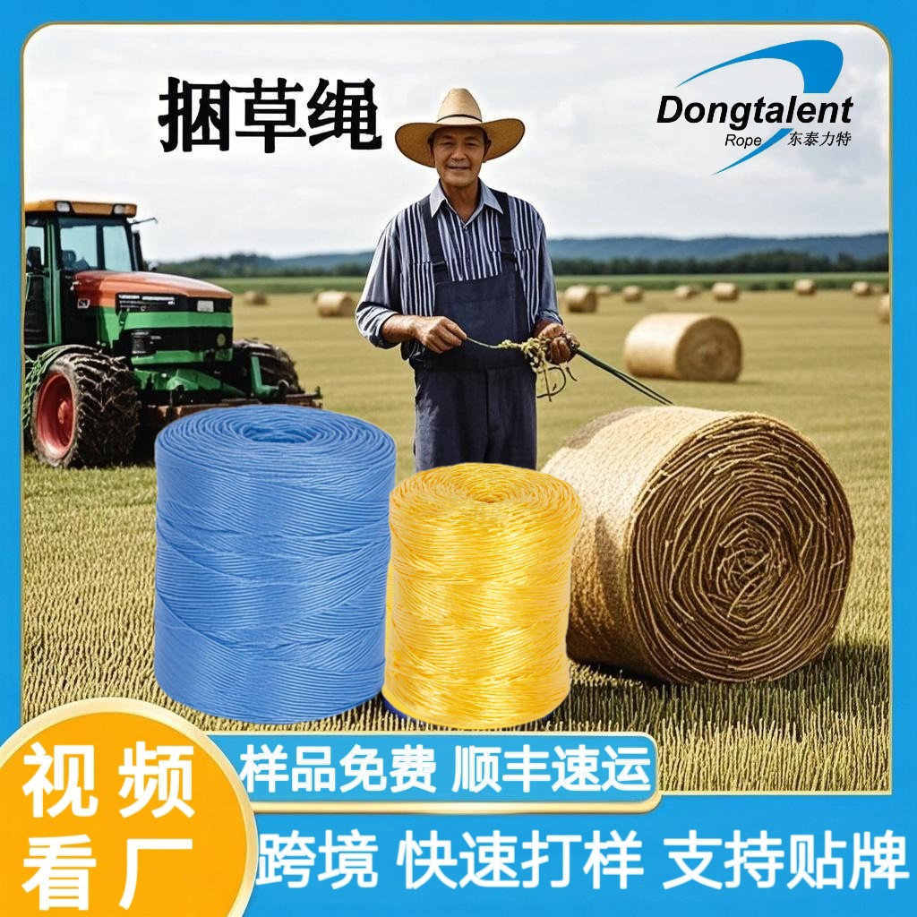 Foreign Cross-Border Pure Virgin Material Pp Binding Rope, Corn Stalk Binding Rope, Tomato Vegetable Greenhouse Plastic Rope