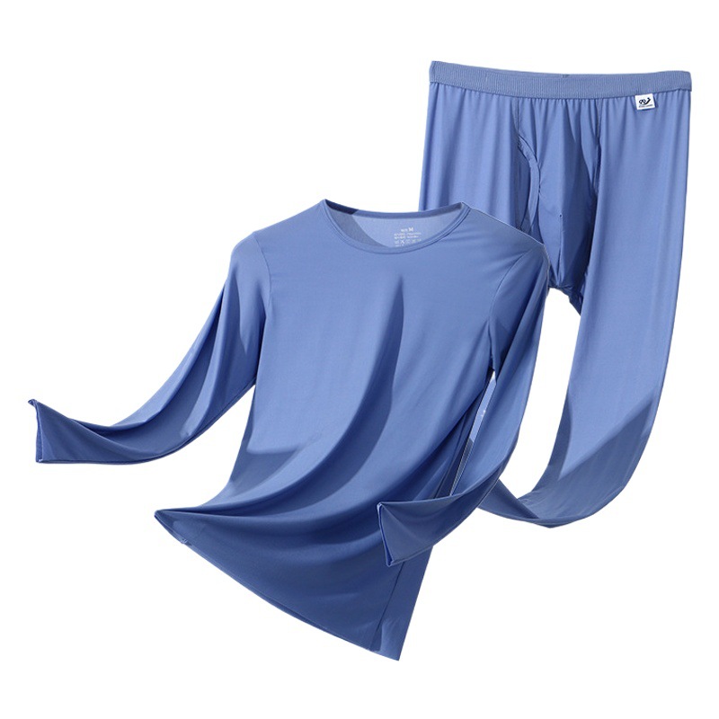 Men's Ice Silk long johns silky high elastic mask pants ultra-thin quick-drying sports leggings cotton pants wear-free underwear