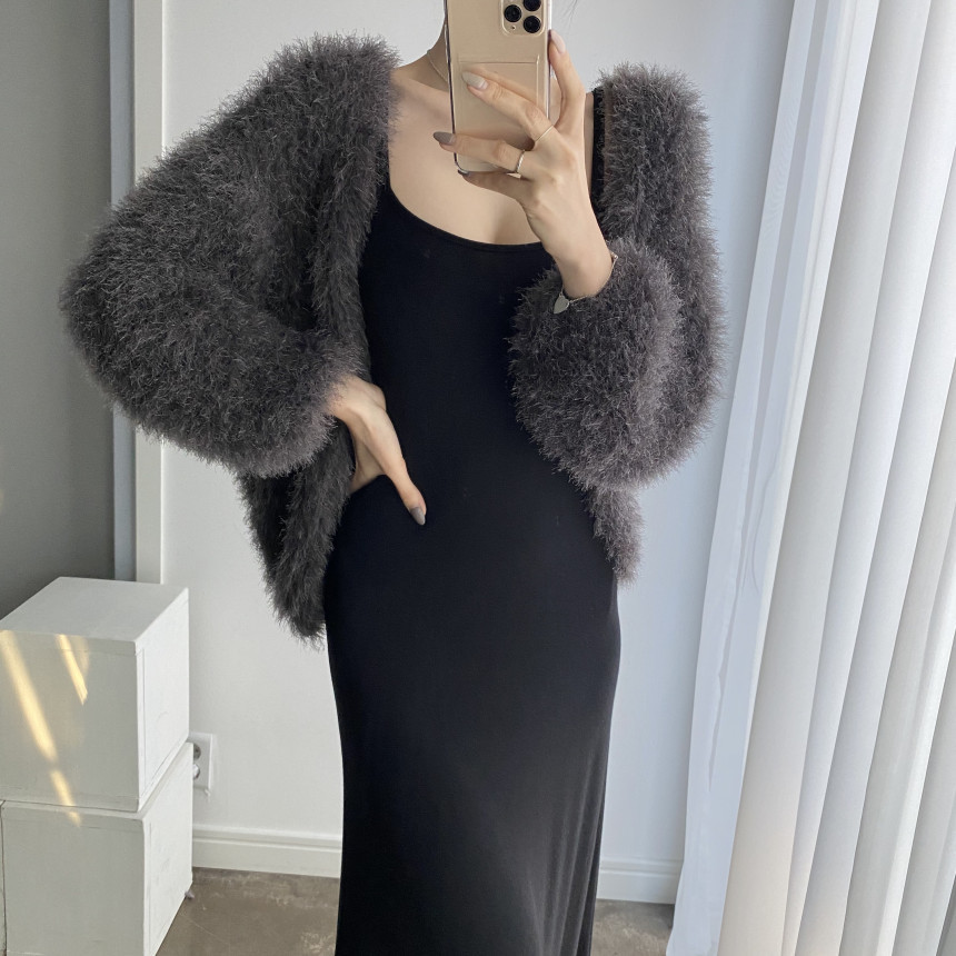 Picture of Soft, Noble and Elegant Mink Velvet Non-Shedding Loose Sweater Cardigan Jacket