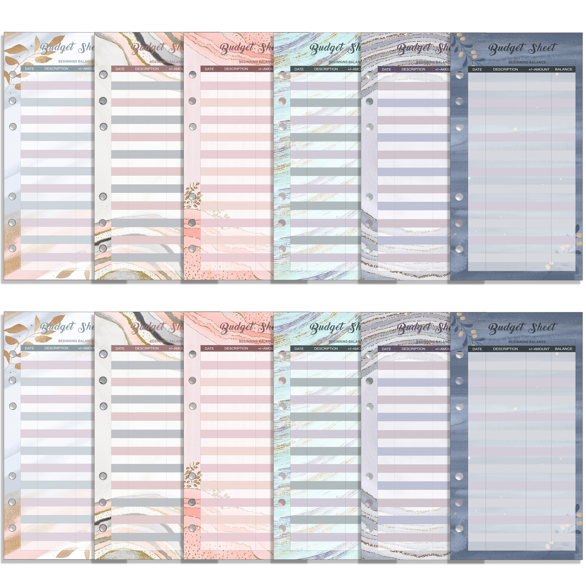 Cross-Border Supply of Perforated Budget Envelope Consumption Card Foreign Trade Accounting Budget Cash Envelope Consumption Card Paper in Stock