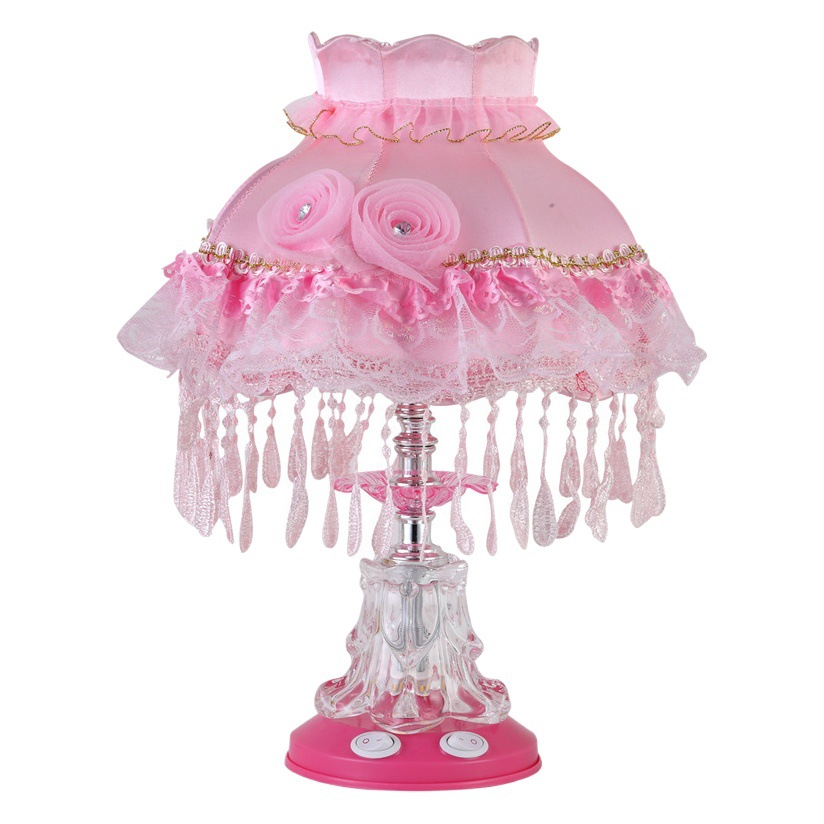 European style wedding table lamp red wedding room children's wedding cute ins bedroom bedside lamp an e-commerce generation