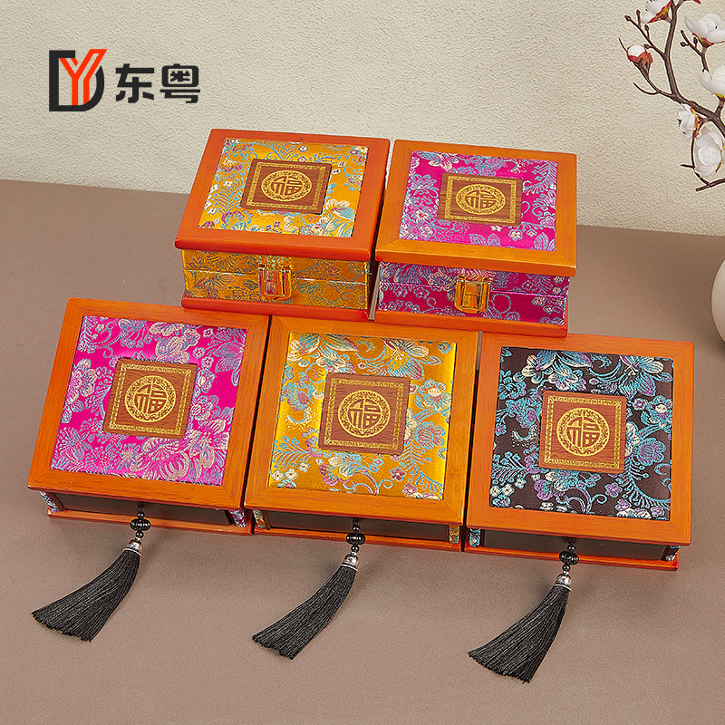 Vintage Guofeng Tassel Drawer Box Bracelet Jewelry Box Jewelry Jade Handstring Pendant Cultural Play Gift Storage Jewelry