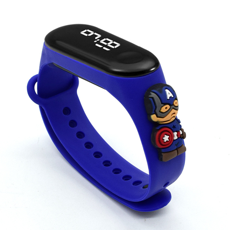 Picture of Live Hot Selling Primary School Students' Anime Bracelet LED Sticker Doll Electronic Watch Boys and Girls Waterproof Touch Watch