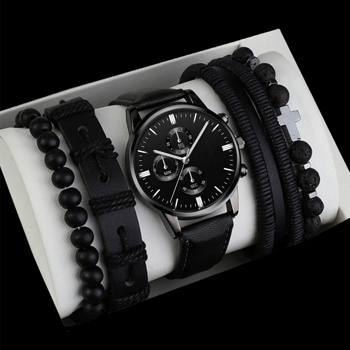 New men's leisure fashion foreign trade suit wholesale trend sports men's belt wrist watch watch business cross-border