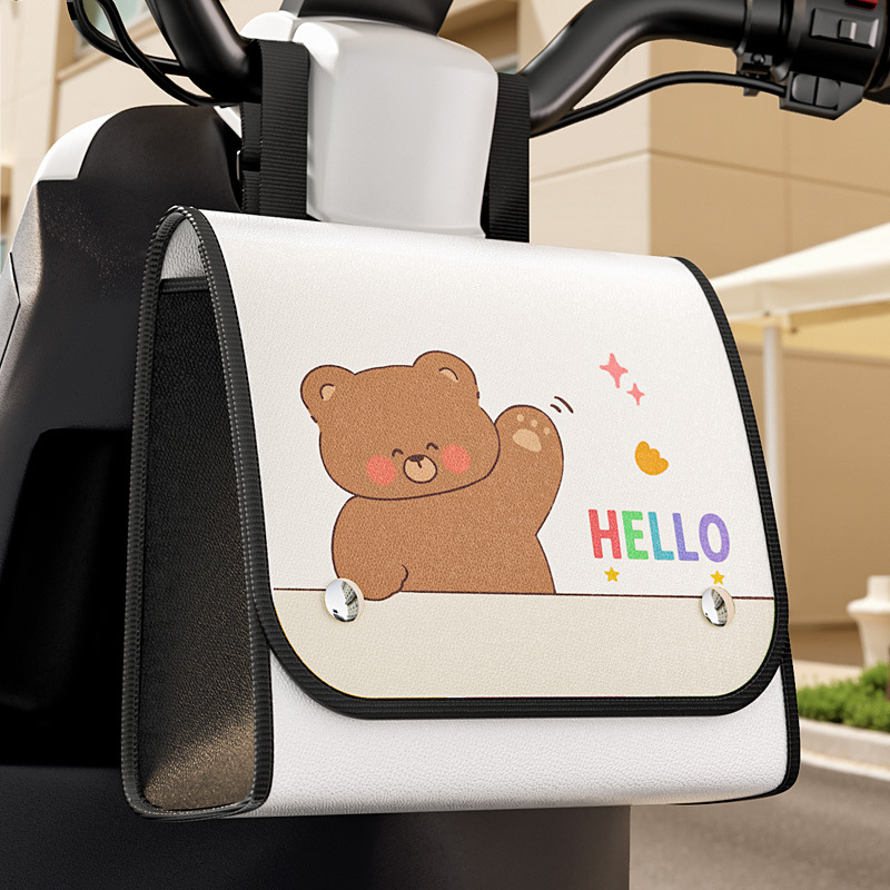 Picture of Electric Car Hanging Bag Front Rainproof Hanging Bag Bicycle Storage Bag Large Capacity Charger Storage Bag