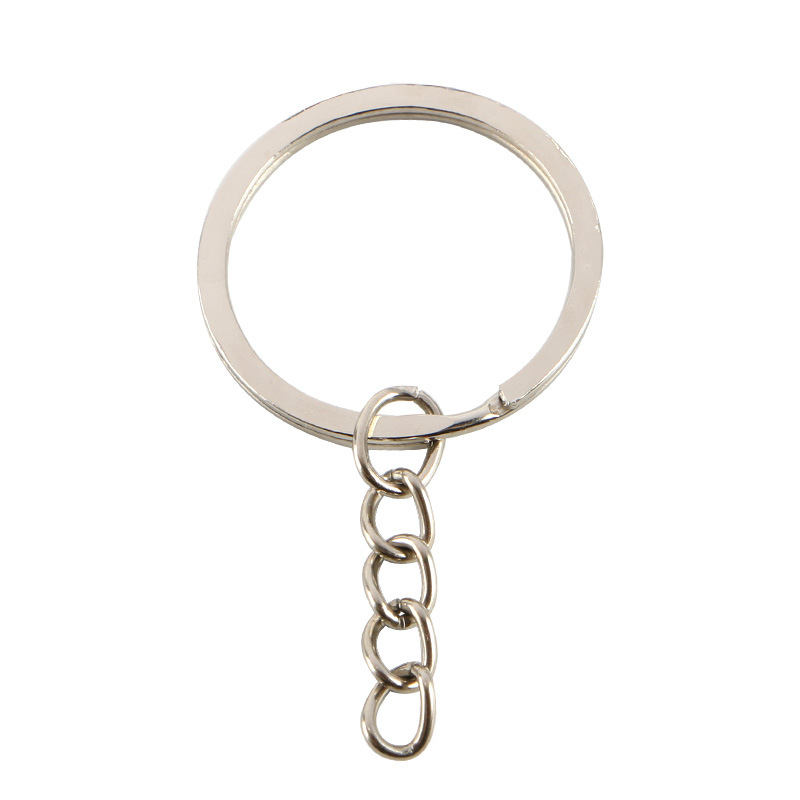 Picture of diy accessories handmade metal material four chain plating key ring keychain decorations wholesale