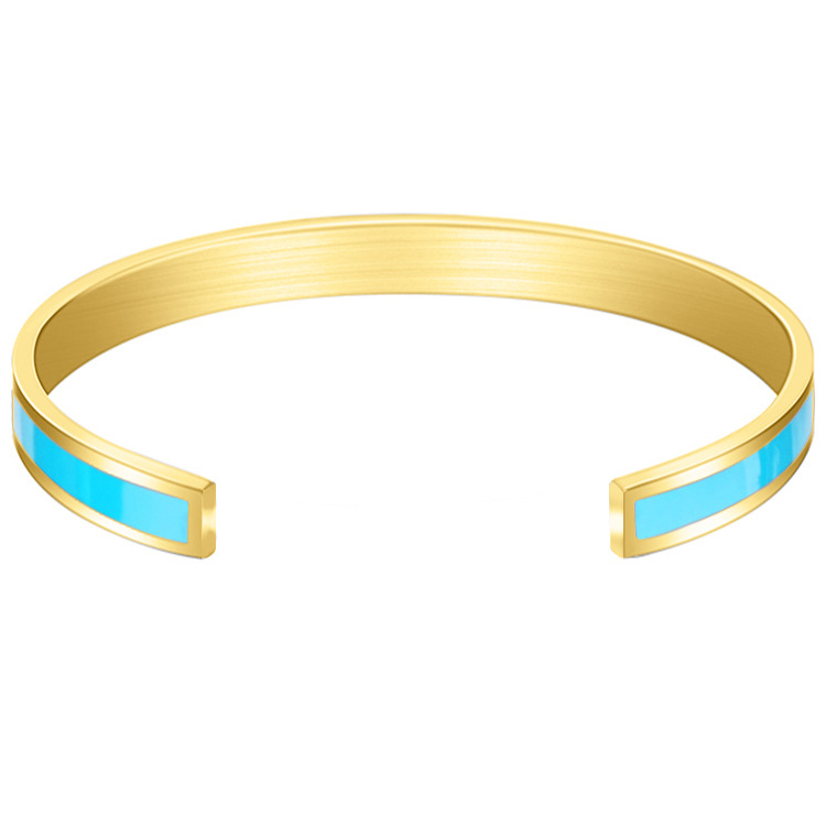 Picture of Cross-Border Export Jewelry My Badass Girl Gang Stainless Steel Bracelet Colorful Customizable Bracelet