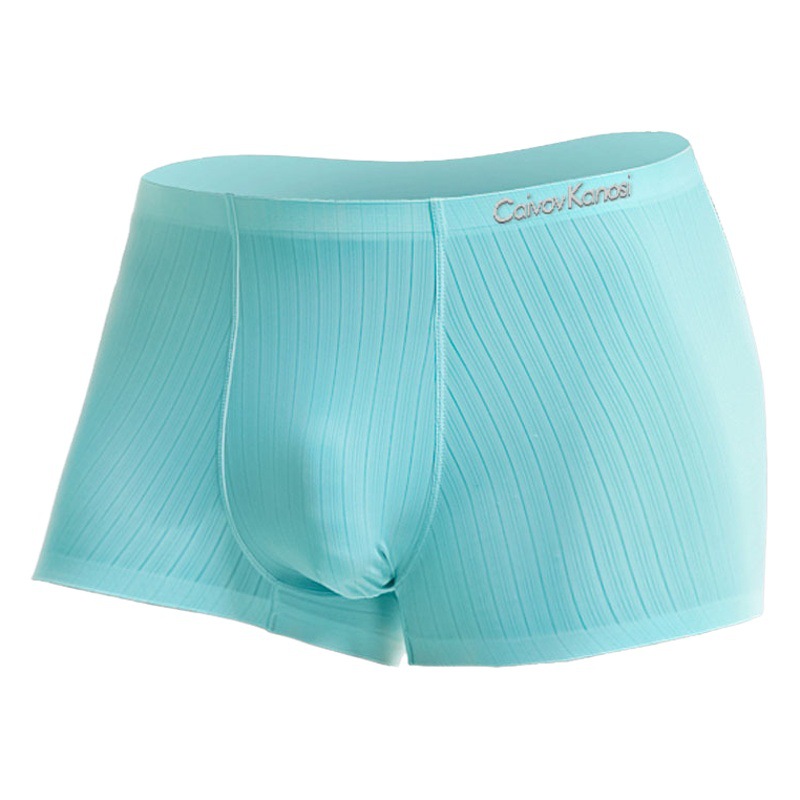 Caivov Kanosi Men's Underwear Breathable Non-marking Summer Thin Sports Boxers Ice Silk Boxers