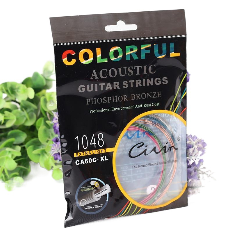 Picture of Folk Color String Folk Guitar Steel String Acoustic Guitar Set String Packaging String CA60 [Factory Outlet]]