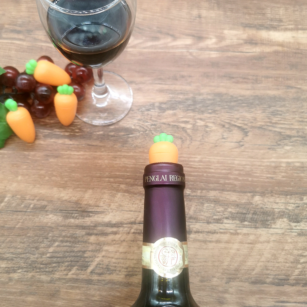 Picture of Cross-border source Amazon hot products Creative carrot-shaped white wine wine red wine preservation silicone stopper