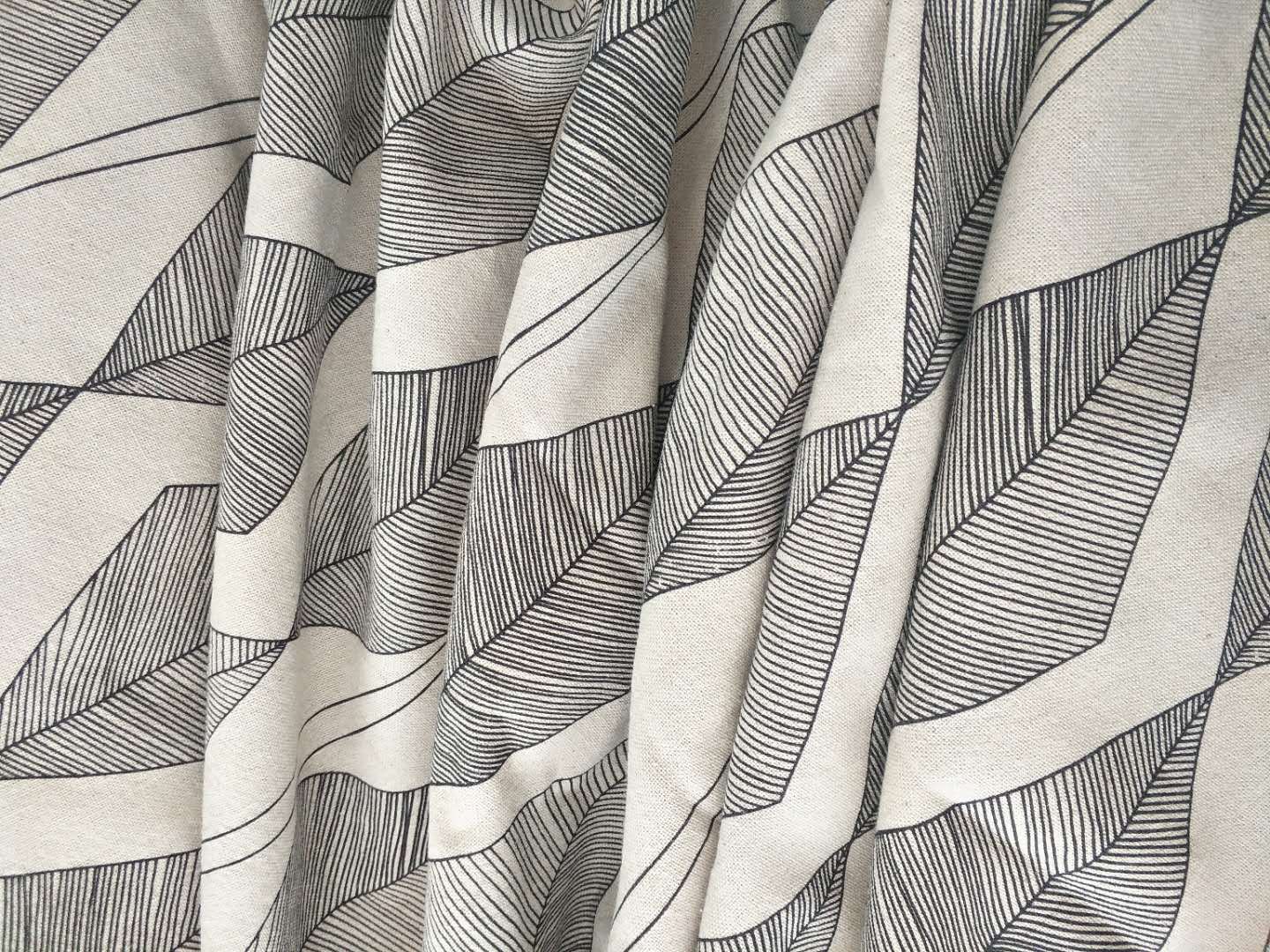 Rain Dew Linen Cotton Printed Cloth, Natural Linen Cotton Digital Printing Cloth, French Rain Dew Linen Cotton Printed Cloth
