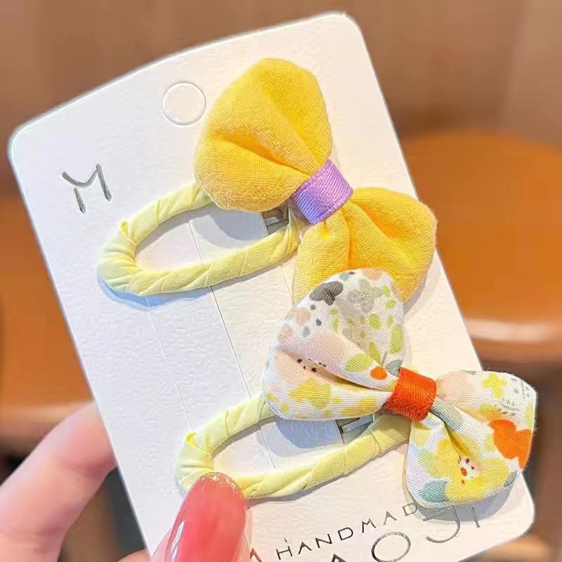 Picture of New Flower hairpin fresh baby hairpin headdress flower children's hair accessories do not hurt hair BB clip girl bangs clip headdress