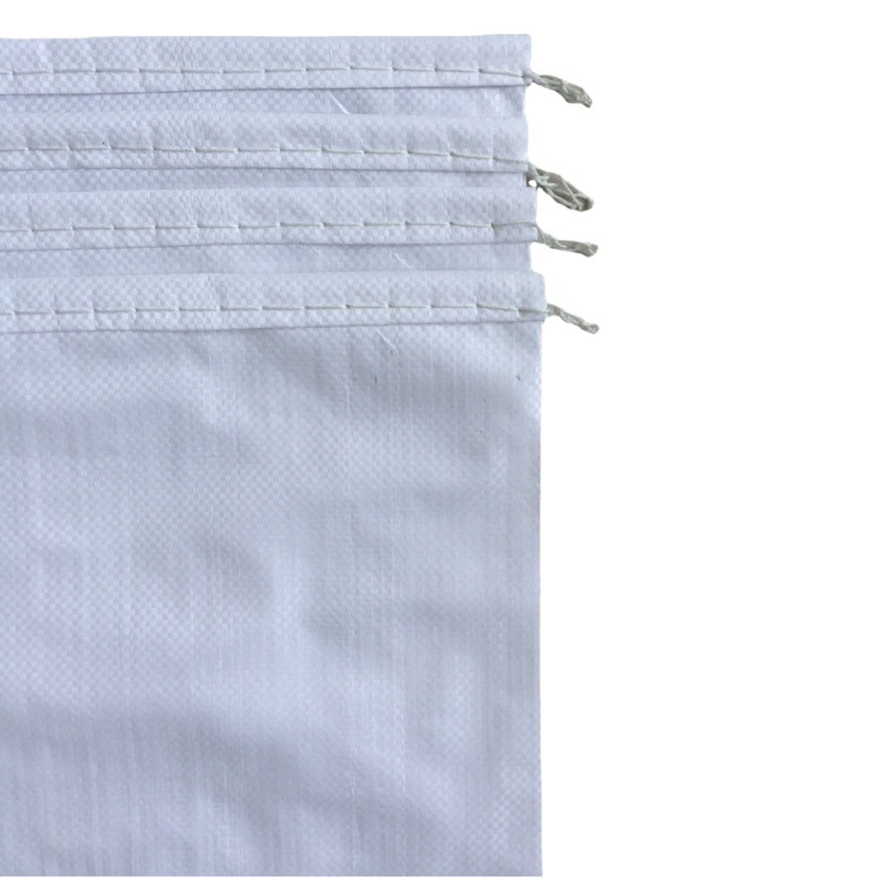 White Woven Bag Wholesale Snakeskin Bag Bright White Thickeneded Agricultural Grain Packaging Bag Construction Garbage Bag