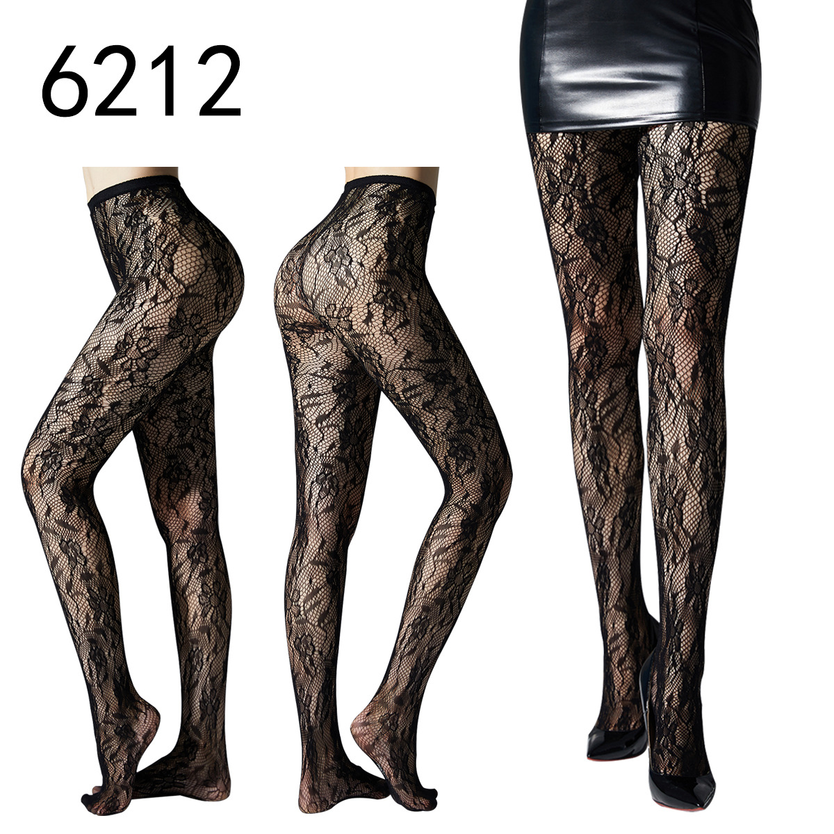 Picture of Internet Celebrating Halloween Nets Skull Spider Web Hollow Fishnet Stockings Pure White Silk Stockings Sexy Black Silk