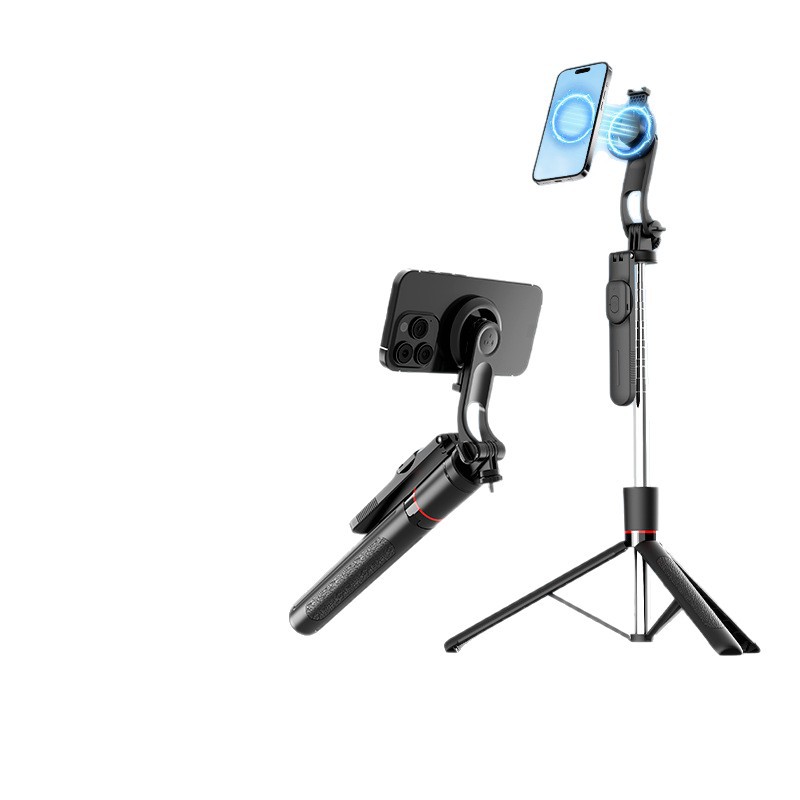 Picture of F16 Magnetic Selfie Stick Anti-Shake Retractable Tripod Multi-Function Bluetooth Shooting Artifact Floor-Standing Mobile Phone Holder