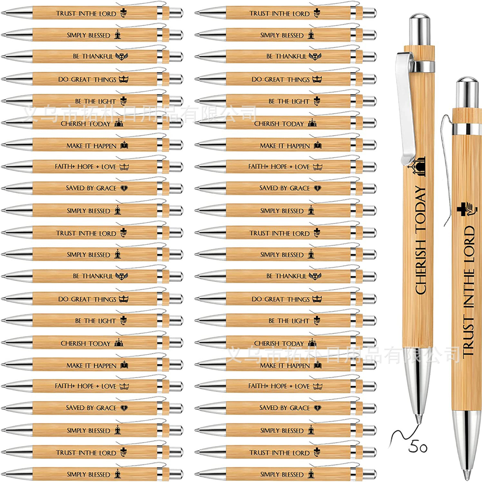 50 bamboo pen suit positive energy poem pen inspirational quotation pen bamboo pen inspirational copywriting press ballpoint pen