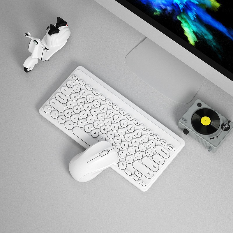 Picture of BOW external wireless keyboard and mouse suit laptop desktop computer general office home mute USB cross-border exclusive