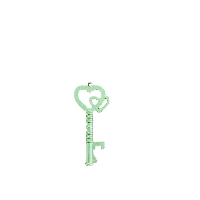 Picture of Factory Peach Retro Key Pendant European and American Creative Beer Bottle Opener Keychain Advertising Wedding Gift