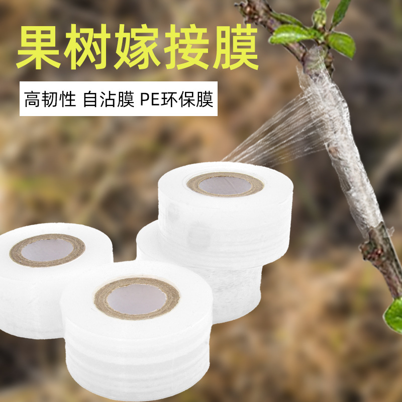 Wrapped Pe Small Roll 5cm Wide Take-Out Box Sealing Mouth Leak-Proof Industrial Stretch Cling Film Packaging Grafting Film