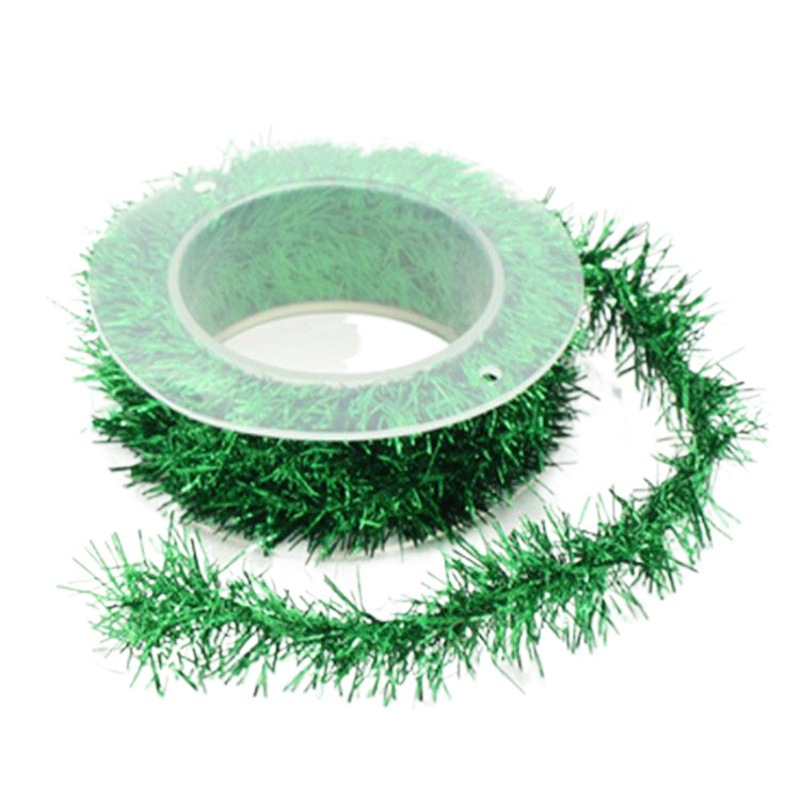Purple in stock wholesale Christmas decoration ribbon gift box packaging with 3 meters DIY color strip metal wire wool