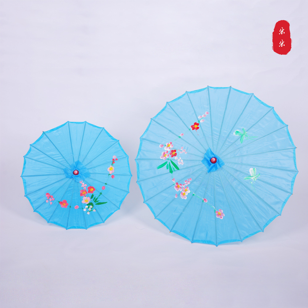 Picture of Classical Craft Umbrella Silk Cloth Outdoor Ceiling Decorative Oil Paper Umbrella Catwalk Dance Props COS Chinese Style Cheongsam Umbrella