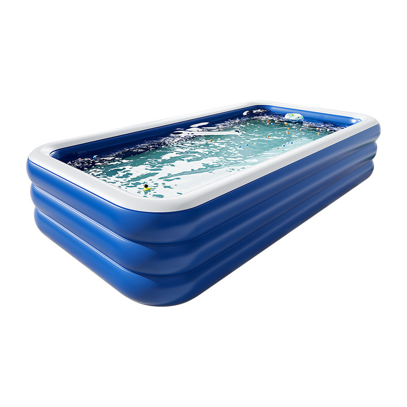 Picture of Pvc Kidsren's Inflatable Swimming Pool Home Outdoor Large Family Pool Thickeneded Plastic Baby Baby Swimming Pool