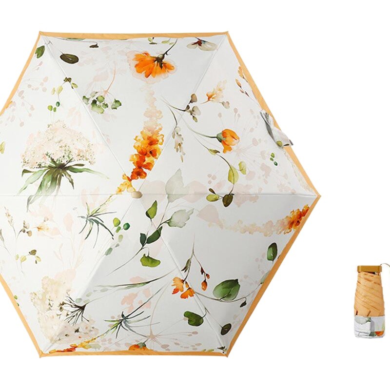 Sun Umbrella Super Sunscreen Umbrella UV Protection Women's Dual-Use Sunshade Umbrella Folding Compact Portable Mini Umbrella