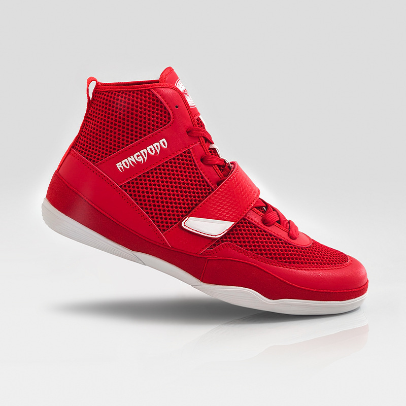 Picture of Boxing shoes, men's and women's Sanda training, martial arts fighting shoes, high-top Muay Thai breathable professional freestyle shoes, wrestling shoes