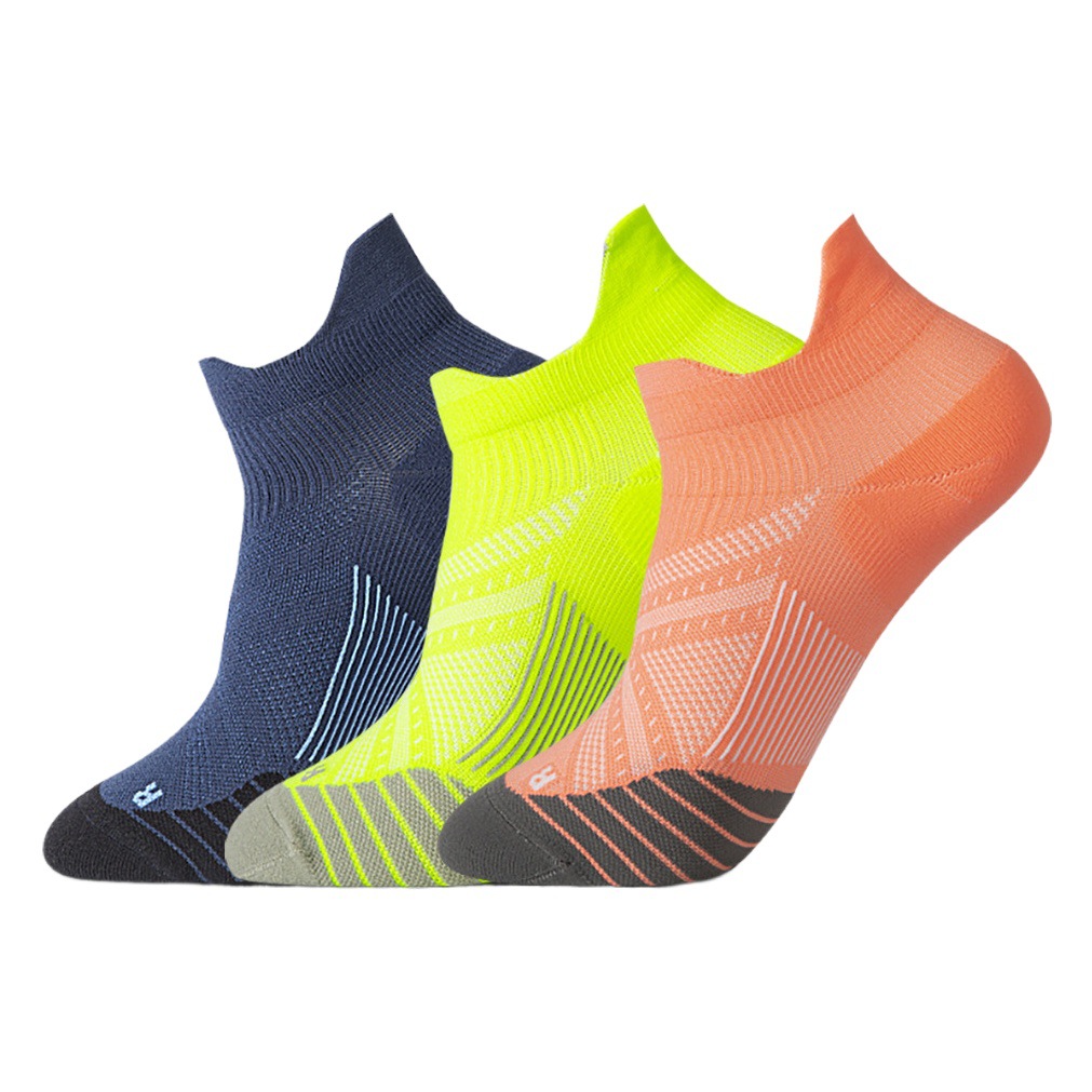 Meikes Professional Sports Socks Men and Women Shallow Socks Fitness Running Towel Bottom Non-slip Wear-resistant Sports Boat Socks