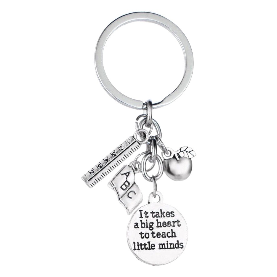 European and American foreign trade jewelry Teacher key chain Teacher Teacher's Day gift Thanksgiving graduation key chain