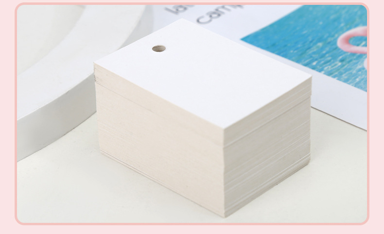Picture of Manufacturers in stock blank tag clothing tag custom thick paper card label can be customized with printed logo