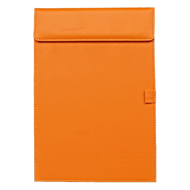 A4 leather document splint conference pad holder office stationery portable information conference clip can be printed logo pad