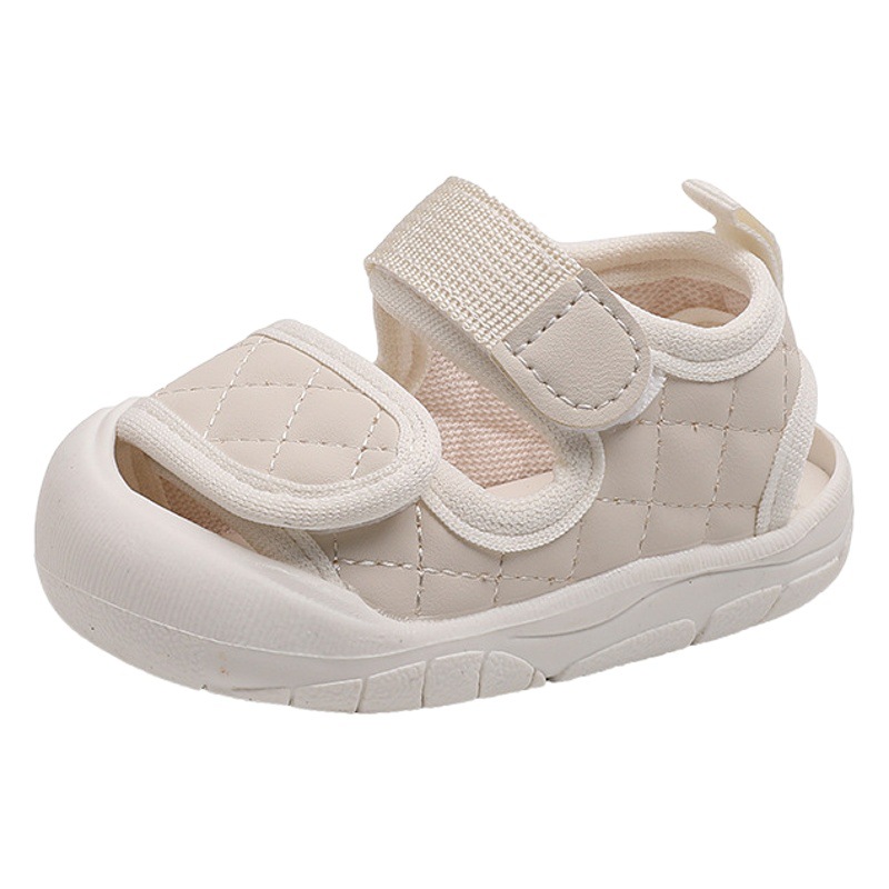 Chanel style baby shoes 1-3 years old baby girl closed toe sandals toddler shoes baby soft bottom boy beach shoes 1-3 years old