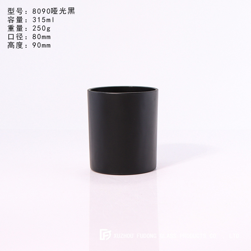Picture of Color Frosted Candle Holder Glass Aromatherapy Candle Cup Creative Fashion Candle Jar DIY Aromatherapy Candle Holder with Lid for Home