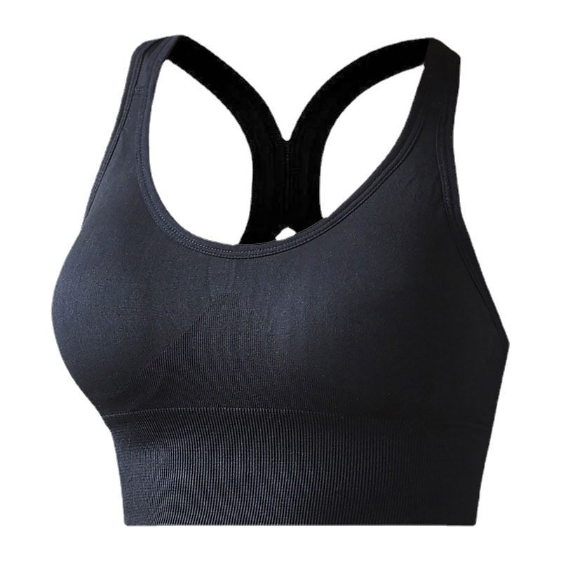 Picture of Cross-Border Large Size Shock-Proof Sports Bra Push-Up Tube Top Wide Shoulder Straps I-Shaped Vest Beautiful Back Underwear Bra